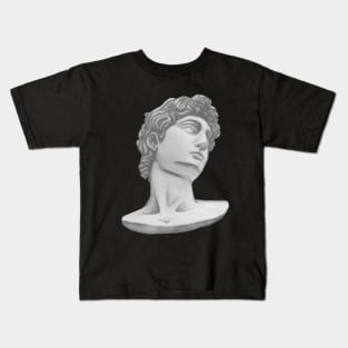 Michelangelo's beautiful head of David Kids T-Shirt